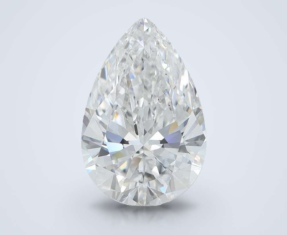 4.44 Carat Pear Lab Diamond