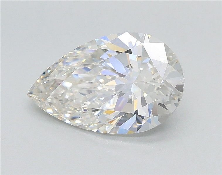 2.01ct F VS2 Rare Carat Ideal Cut Pear Lab Grown Diamond