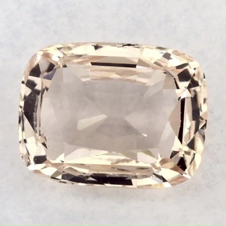 2.65 Carat Yellow Cushion Sapphire