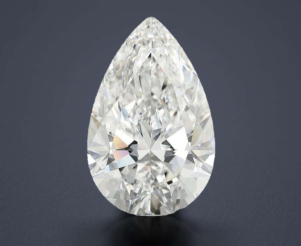 6.61 Carat Pear Lab Diamond