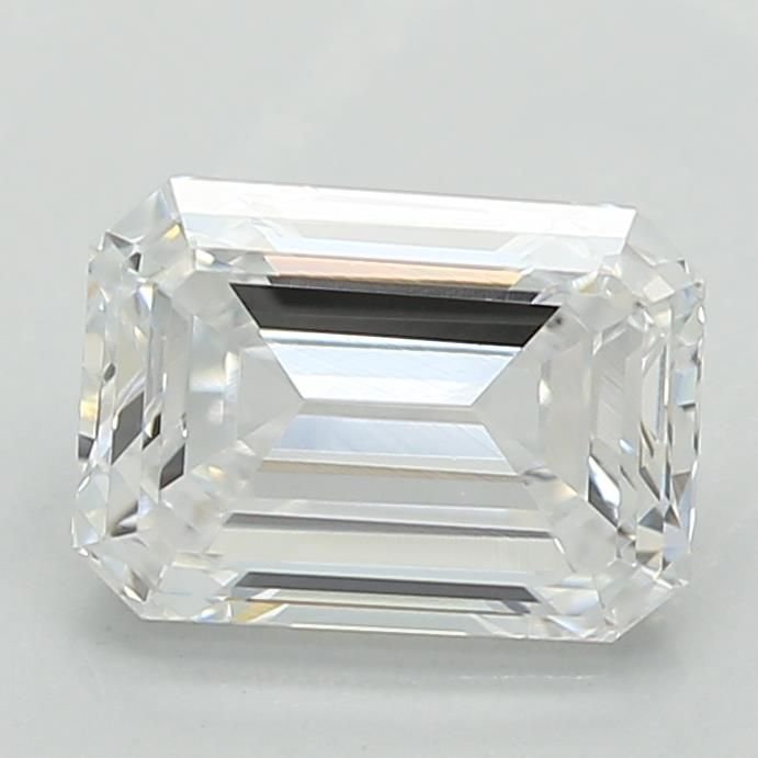 0.80ct D VVS2 Excellent Cut Emerald Lab Grown Diamond