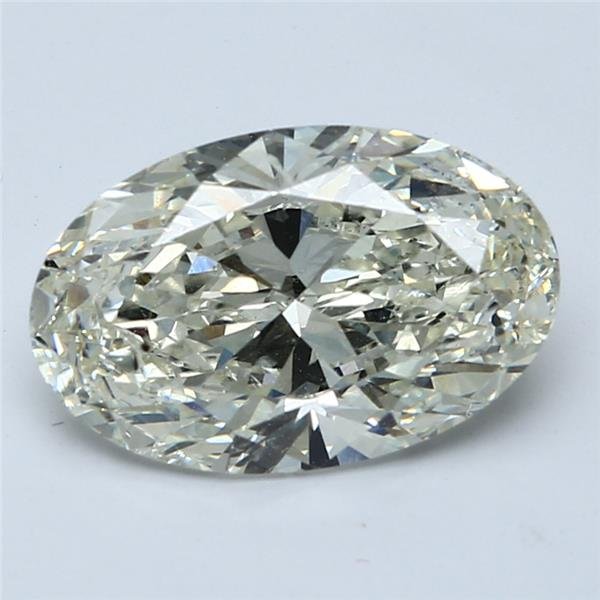 3.01ct J SI2 Rare Carat Ideal Cut Oval Diamond