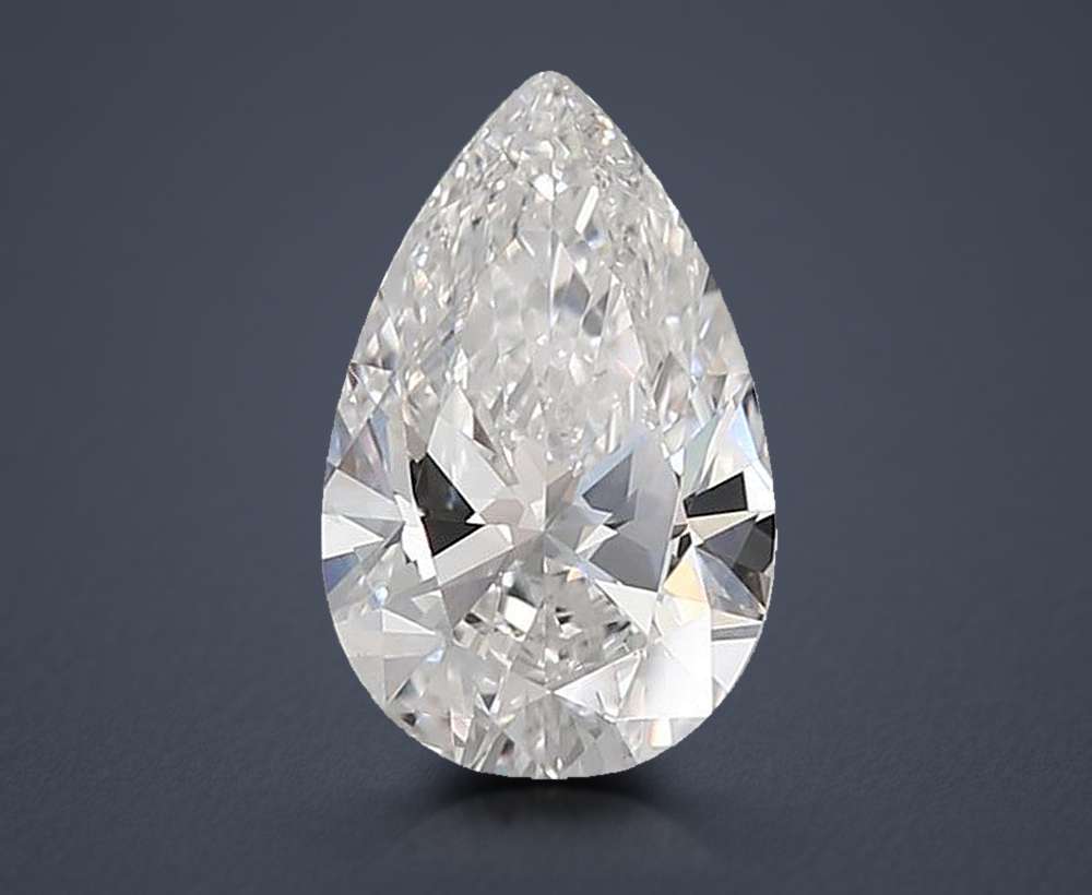 2.00 Carat Pear Lab Diamond