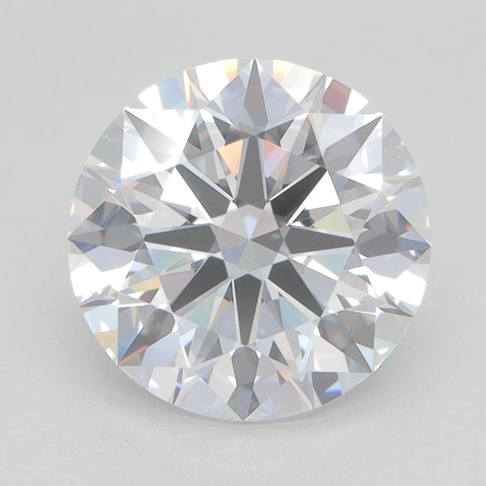 3.29ct D VVS2 Rare Carat Ideal Cut Round Lab Grown Diamond