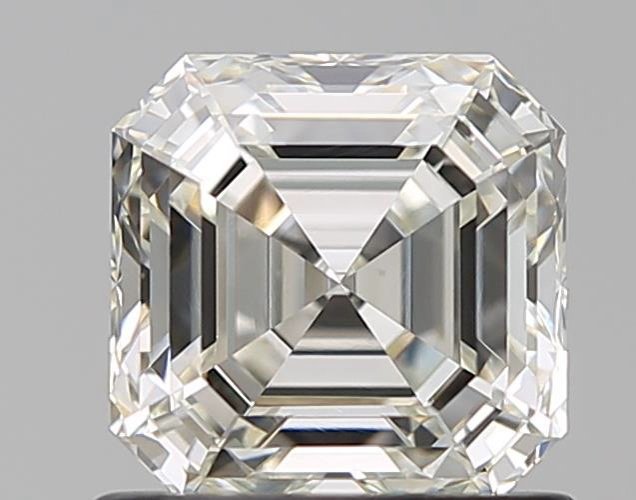 1.01ct J VS1 Rare Carat Ideal Cut Asscher Diamond