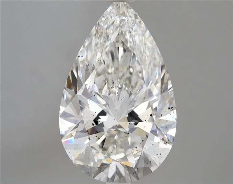 5.09ct H SI1 Rare Carat Ideal Cut Pear Lab Grown Diamond