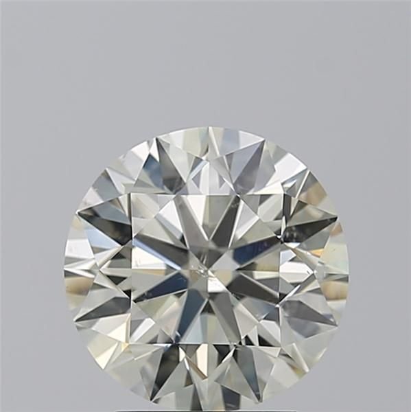 3.01ct K SI2 Rare Carat Ideal Cut Round Diamond