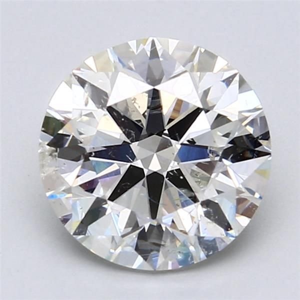 2.70ct H SI2 Rare Carat Ideal Cut Round Diamond