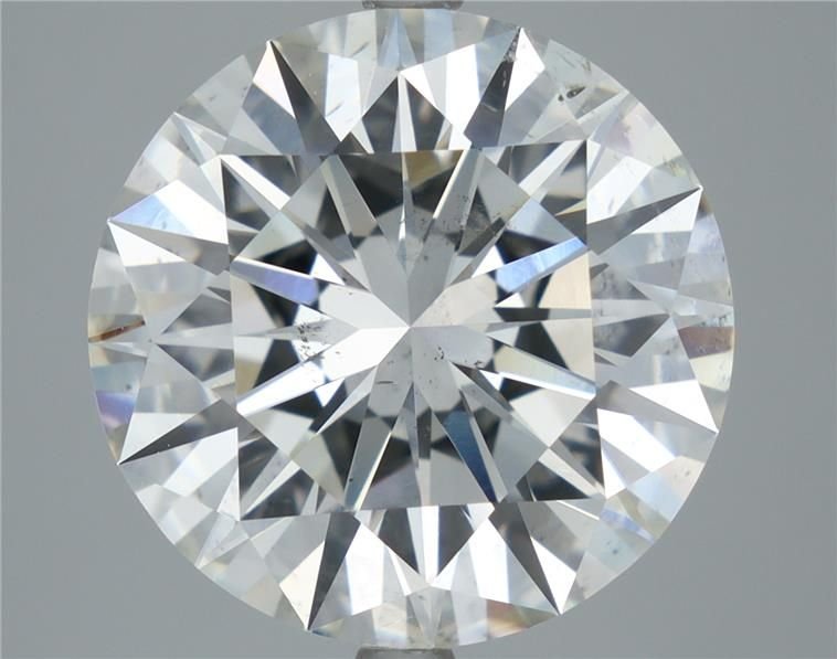 6.43ct J SI2 Rare Carat Ideal Cut Round Diamond