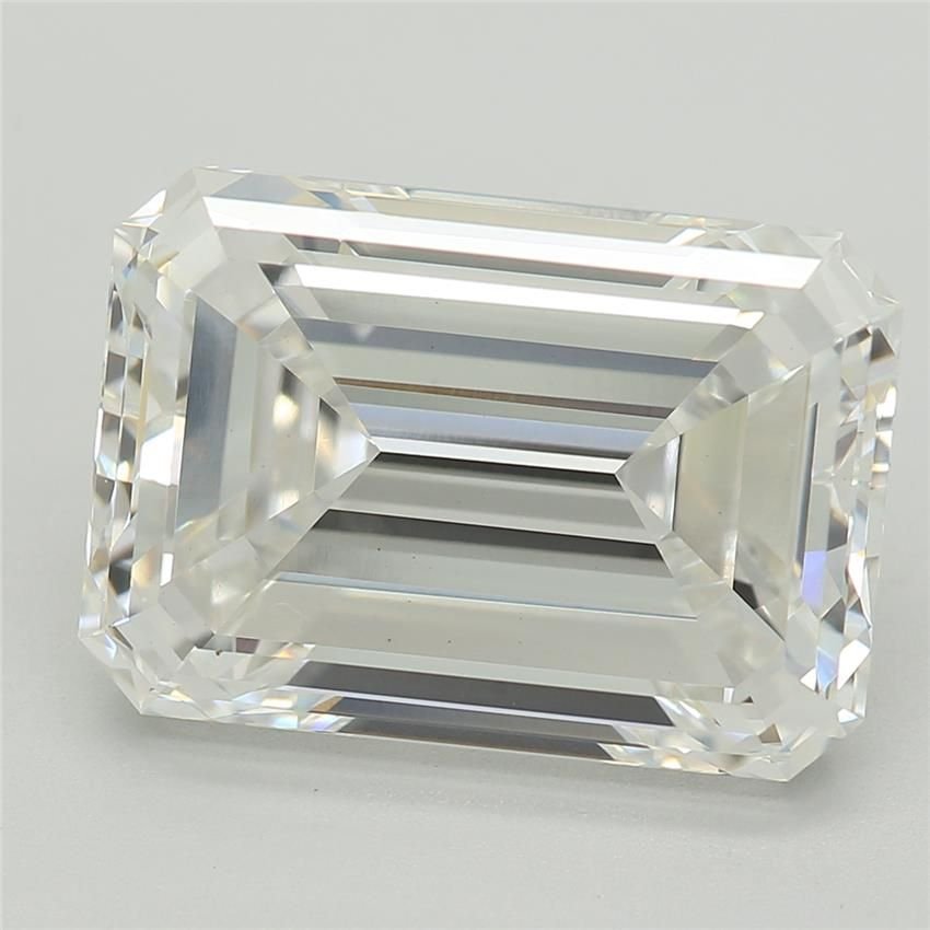 5.21ct E VVS2 Very Good Cut Emerald Lab Grown Diamond