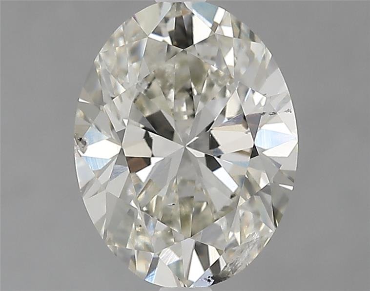 2.50ct J SI2 Very Good Cut Oval Lab Grown Diamond