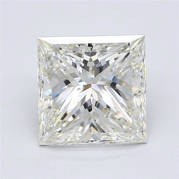 2.61ct K SI1 Very Good Cut Princess Diamond