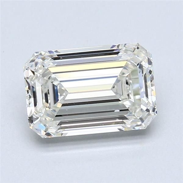 2.01ct I SI1 Rare Carat Ideal Cut Emerald Diamond