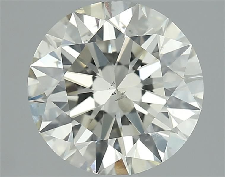 3.00ct K SI1 Rare Carat Ideal Cut Round Diamond
