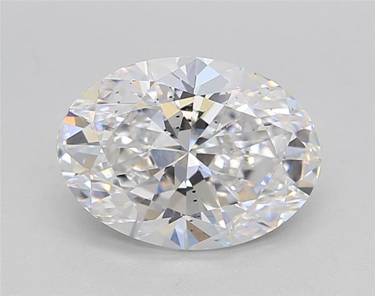 2.02ct D SI1 Rare Carat Ideal Cut Oval Lab Grown Diamond