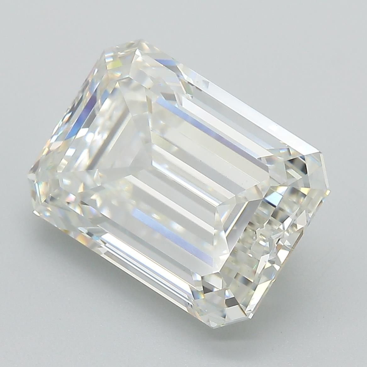 7.32ct H VVS2 Excellent Cut Emerald Lab Grown Diamond