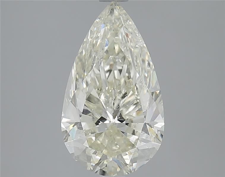3.01ct J SI2 Rare Carat Ideal Cut Pear Diamond