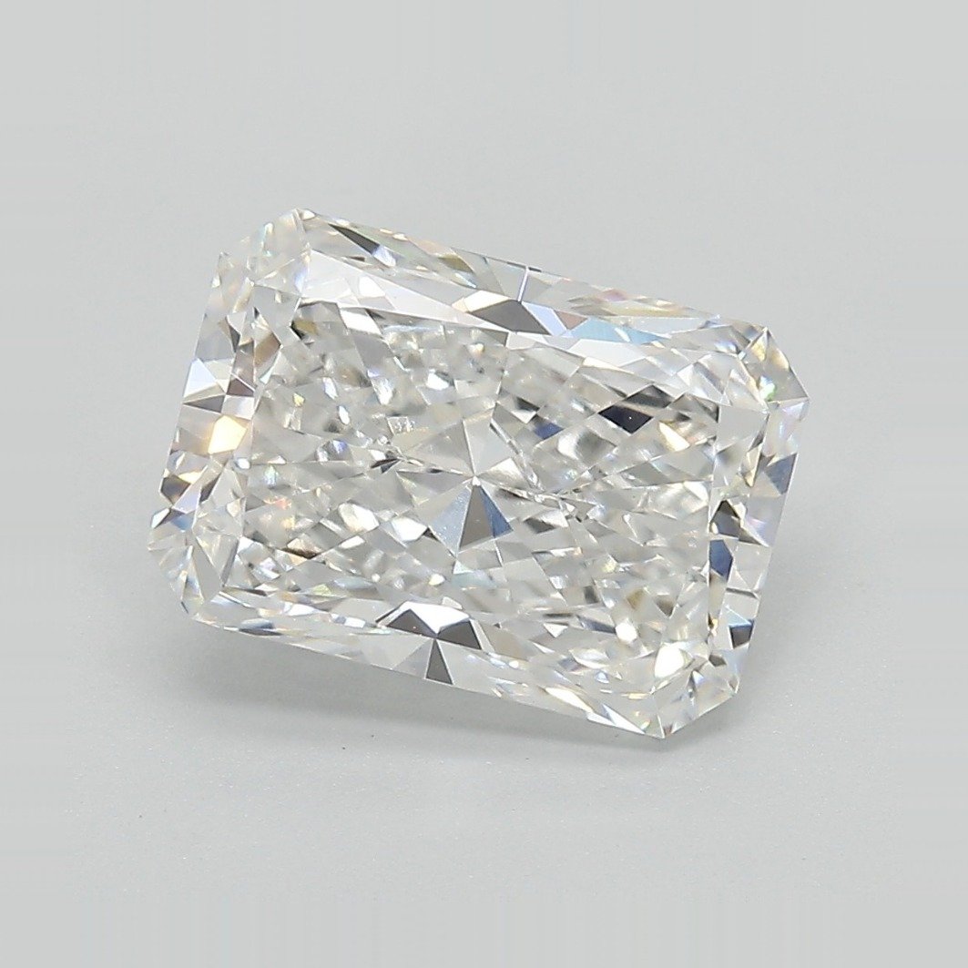 3.91ct E VVS2 Rare Carat Ideal Cut Radiant Lab Grown Diamond