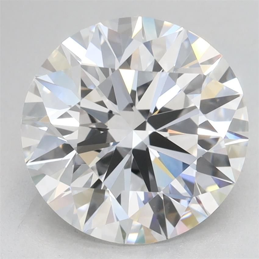 3.07ct D IF Rare Carat Ideal Cut Round Lab Grown Diamond