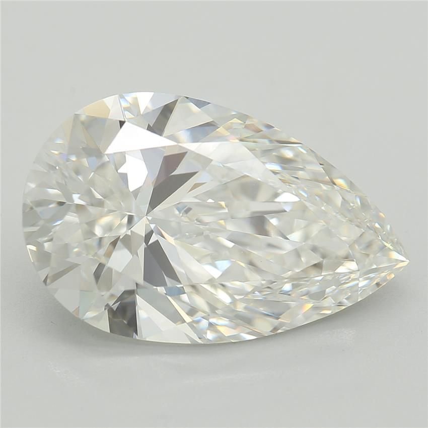 4.76ct F VS1 Rare Carat Ideal Cut Pear Lab Grown Diamond