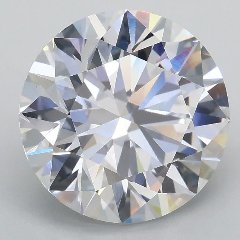3.04ct E VVS2 Rare Carat Ideal Cut Round Lab Grown Diamond