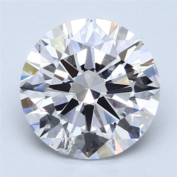 2.78ct D SI2 Rare Carat Ideal Cut Round Diamond