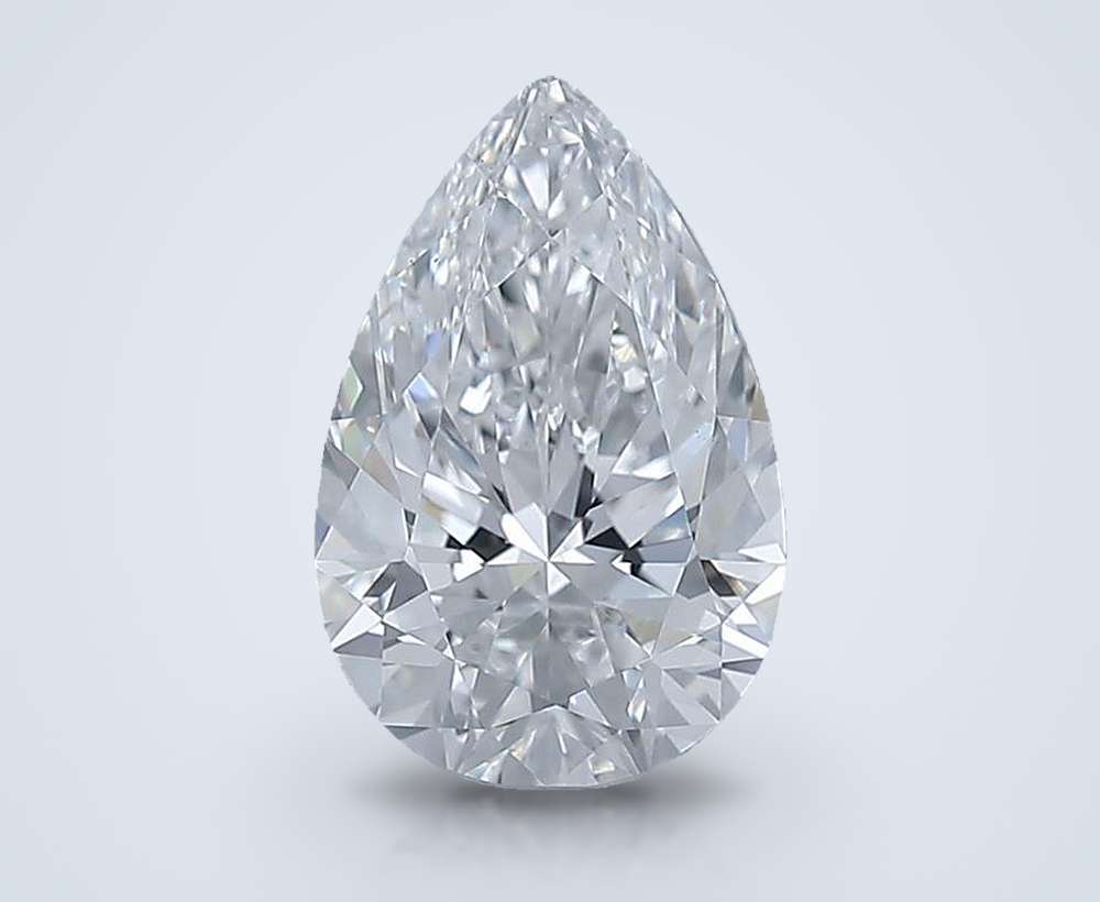 1.70 Carat Pear Natural Diamond