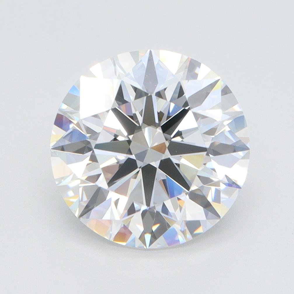 3.01ct E VVS2 Rare Carat Ideal Cut Round Lab Grown Diamond