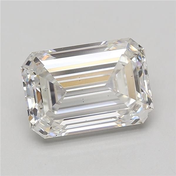 6.36ct E VS2 Rare Carat Ideal Cut Emerald Lab Grown Diamond