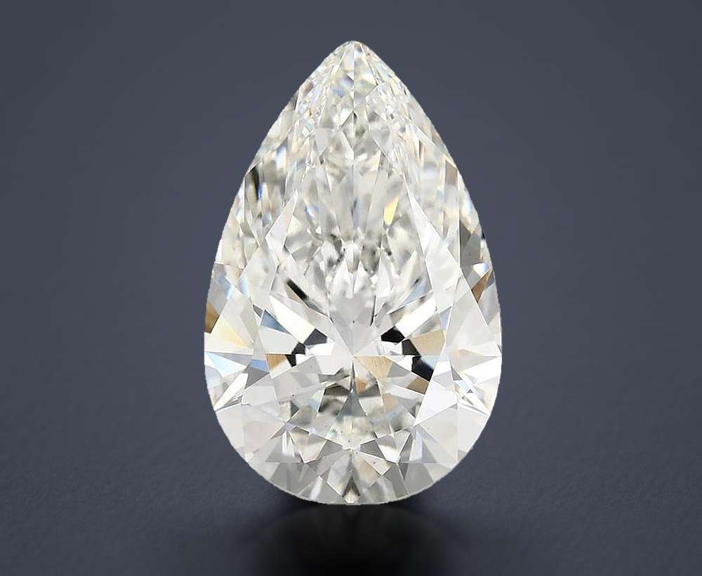 5.78 Carat Pear Lab Diamond