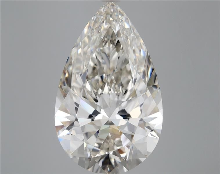 8.01ct H VS2 Rare Carat Ideal Cut Pear Lab Grown Diamond