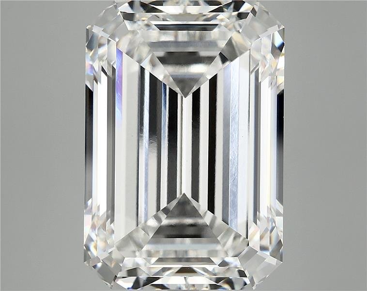 15.24ct F VVS2 Rare Carat Ideal Cut Emerald Lab Grown Diamond