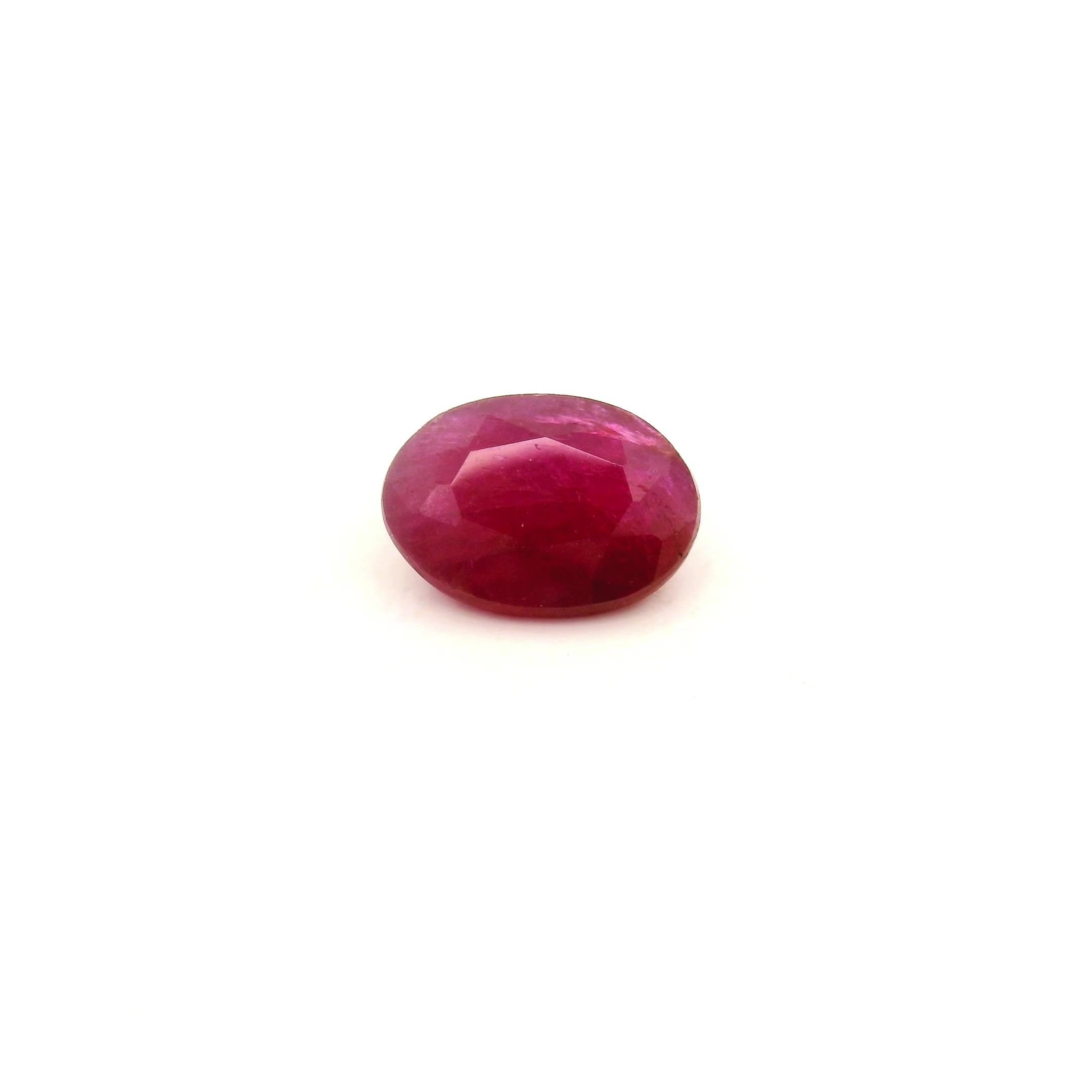 1.03 Carat Red Oval Ruby
