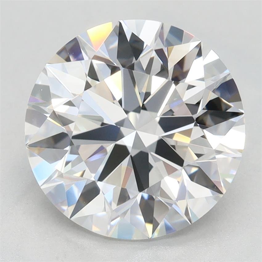 2.71ct D VVS1 Rare Carat Ideal Cut Round Lab Grown Diamond