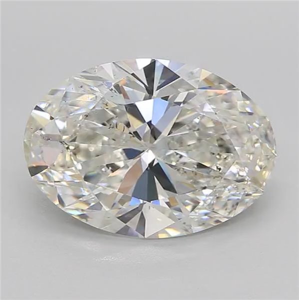 3.70ct H SI1 Rare Carat Ideal Cut Oval Diamond