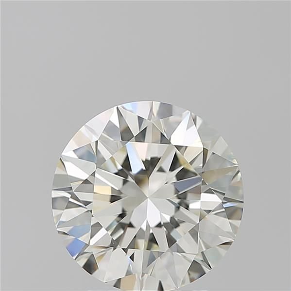 3.01ct K VVS2 Rare Carat Ideal Cut Round Diamond