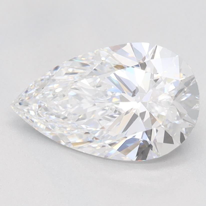 1.09ct D VVS1 Rare Carat Ideal Cut Pear Lab Grown Diamond