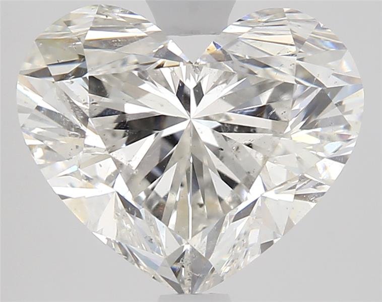 3.03ct H SI2 Rare Carat Ideal Cut Heart Diamond
