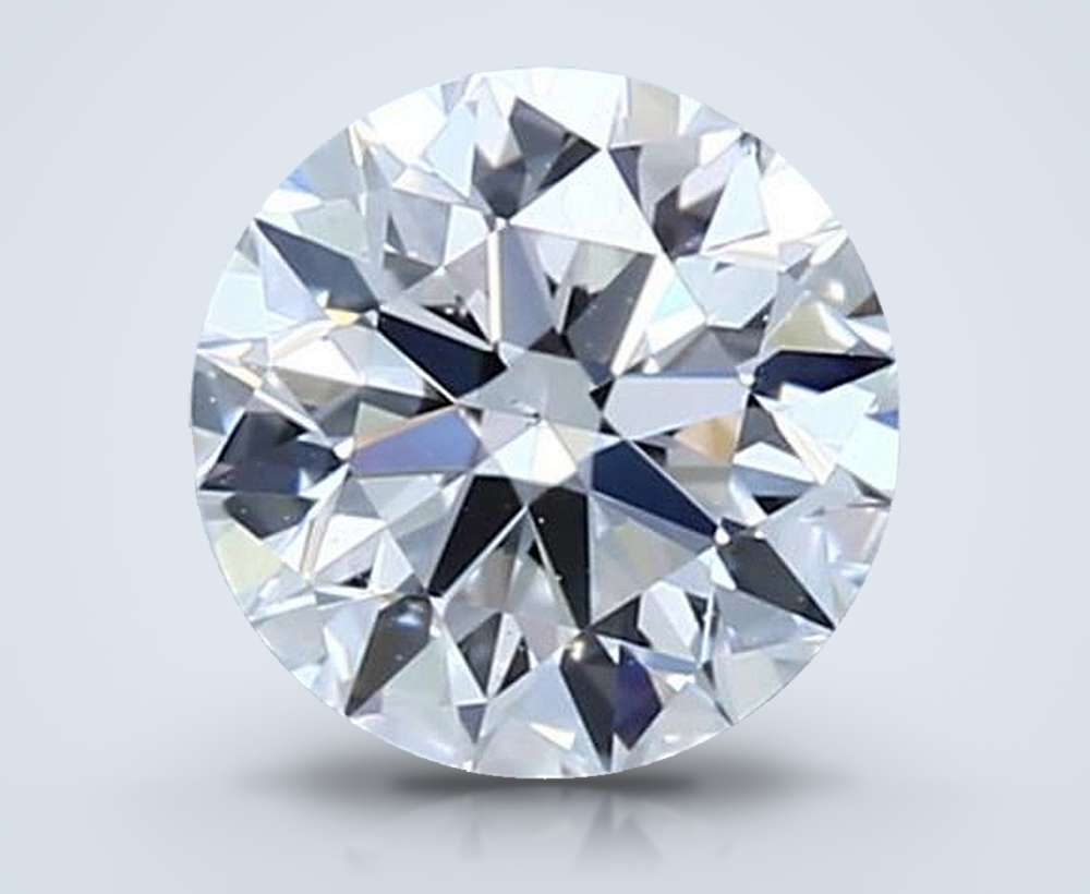 0.76 Carat Round Natural Diamond