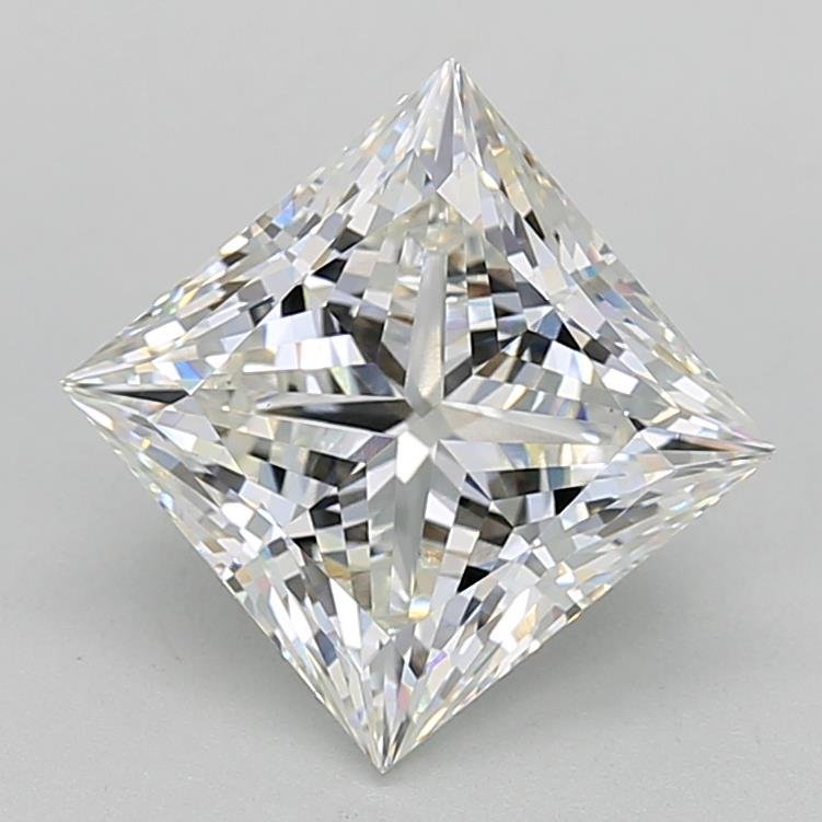 4.05ct F VS1 Rare Carat Ideal Cut Princess Lab Grown Diamond