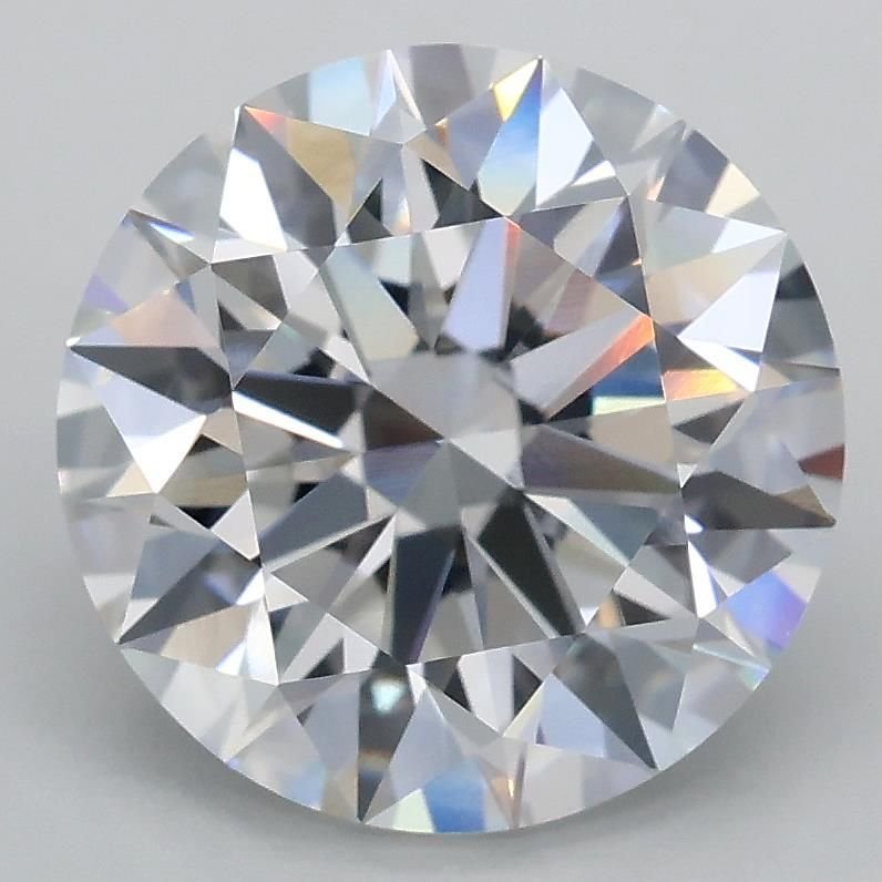 3.09ct E VVS2 Rare Carat Ideal Cut Round Lab Grown Diamond