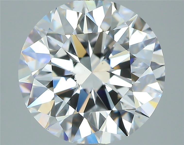 3.01ct D SI1 Rare Carat Ideal Cut Round Diamond