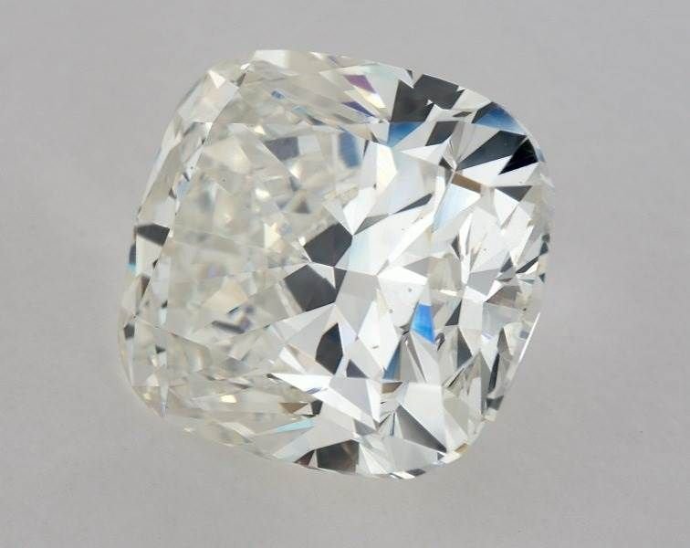 5.22ct F VS2 Rare Carat Ideal Cut Cushion Diamond