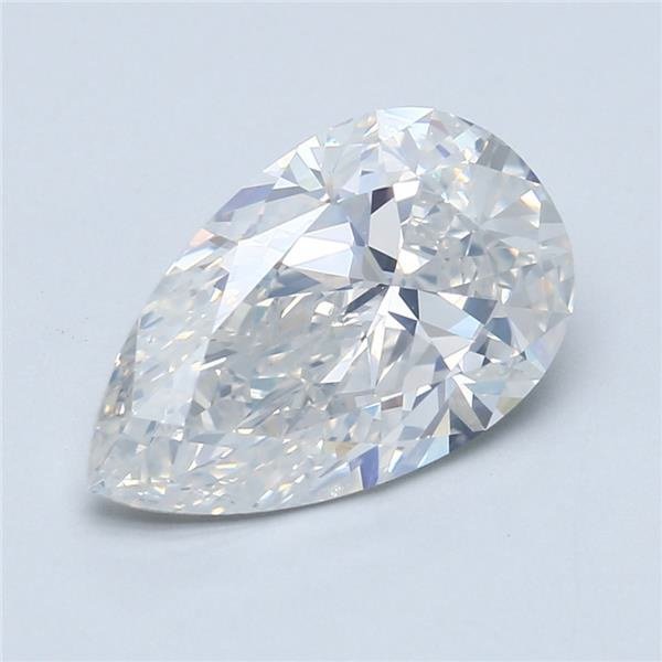 3.70ct G SI2 Rare Carat Ideal Cut Pear Diamond