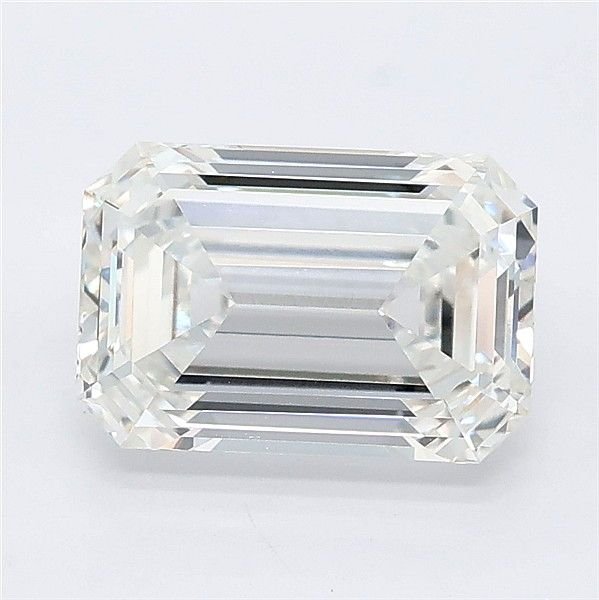 2.60ct F VVS2 Rare Carat Ideal Cut Emerald Lab Grown Diamond