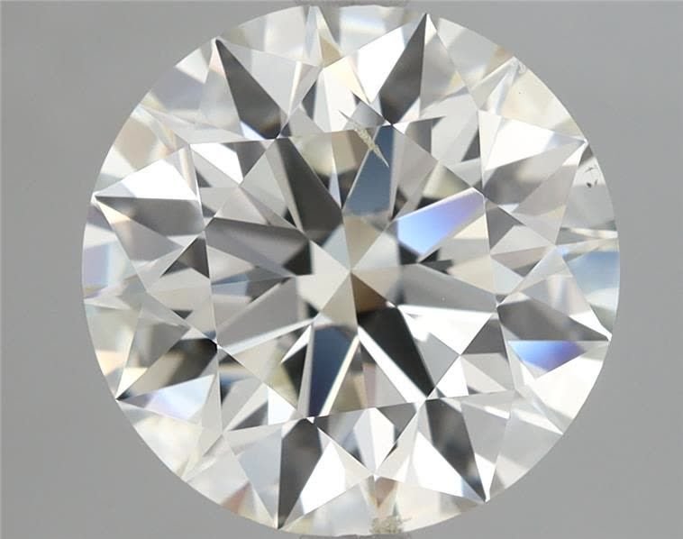 3.01ct I SI1 Rare Carat Ideal Cut Round Diamond