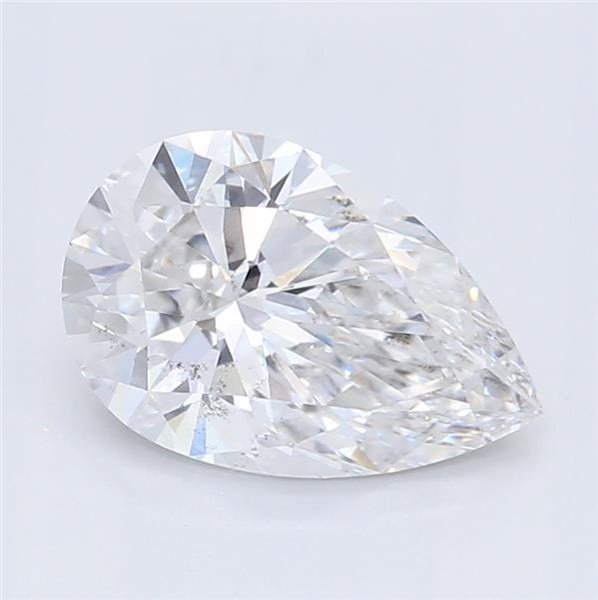 0.72ct F SI2 Rare Carat Ideal Cut Pear Lab Grown Diamond