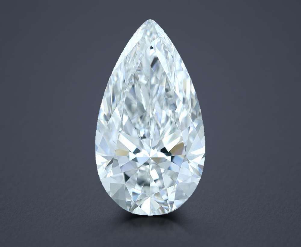 3.02 Carat Pear Natural Diamond