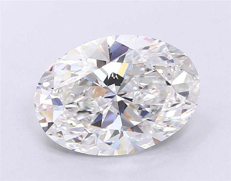 4.01ct F VS1 Very Good Cut Oval Lab Grown Diamond