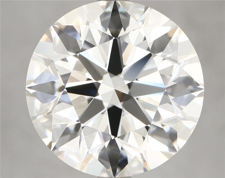 5.26ct H VVS2 Rare Carat Ideal Cut Round Diamond